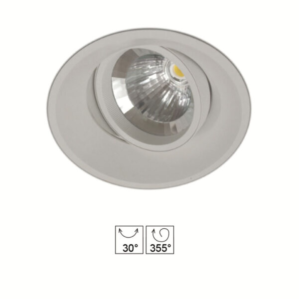 Luminario tipo empotrar multidireccional<br/> JCDRE-28LED-E3-WW